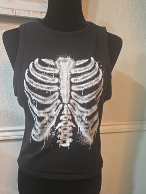 Social Collision Rib Cage Tank Top